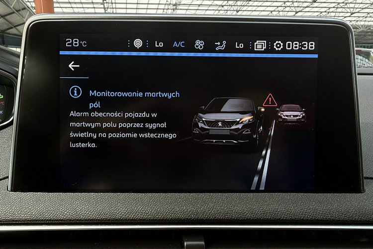 Peugeot 5008 GT Line 2.0HDi 177KM 7Osób Skóra+Led+MASAŻE GWAR. 1wł Bezwyp Kraj F23% zdjęcie 43