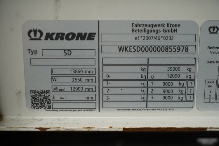Krone FIRANKA / STANDARD / OŚ PODNOSZONA / zdjęcie 27