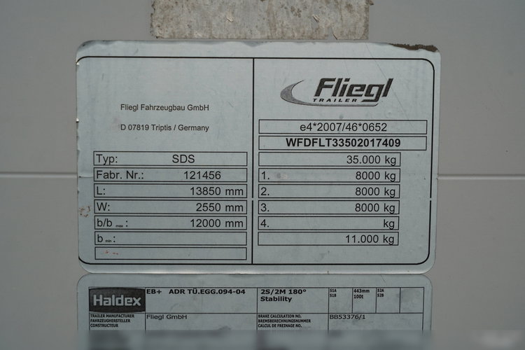 Fliegl / FIRANKA / MEGA / MULDA 7 M / DACH PODNOSZONY / OSIE BPW / zdjęcie 29