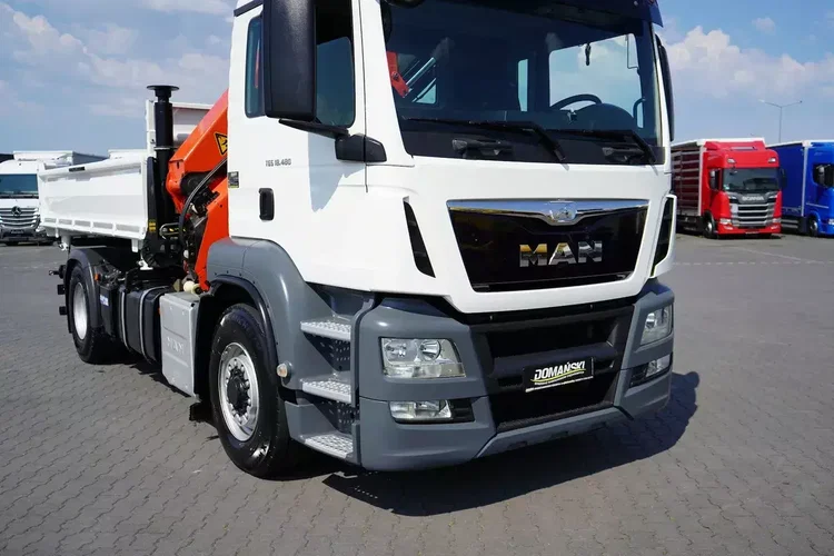 MAN TGS / 18.480 / E 6 / 4 X 4 / WYWROTKA + HDS / PALFINGER PK 20001 / PILOT zdjęcie 13