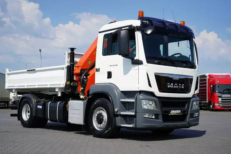 MAN TGS / 18.480 / E 6 / 4 X 4 / WYWROTKA + HDS / PALFINGER PK 20001 / PILOT zdjęcie 21