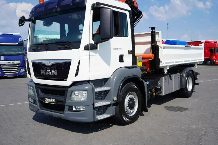 MAN TGS / 18.480 / E 6 / 4 X 4 / WYWROTKA + HDS / PALFINGER PK 20001 / PILOT zdjęcie 30