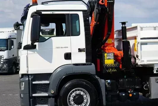 MAN TGS / 18.480 / E 6 / 4 X 4 / WYWROTKA + HDS / PALFINGER PK 20001 / PILOT zdjęcie 32