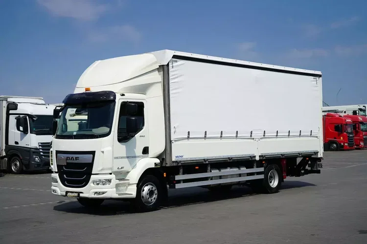 DAF LF / 260 / E 6 / ACC / BURTOFIRANKA + WINDA / ŁAD. 8 975 KG / 18 PALET zdjęcie 1