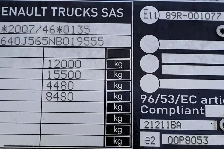 Renault / D 12 / 210 / ACC / EURO 6 / CHŁODNIA / ŁAD. 5950 KG / 11 PALET zdjęcie 3