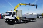 Iveco EUROCARGO / 180E25 / SKRZYNIOWY + HDS / HYVA HB 150 X / ROTATOR / WIDŁY / PILOT zdjęcie 1
