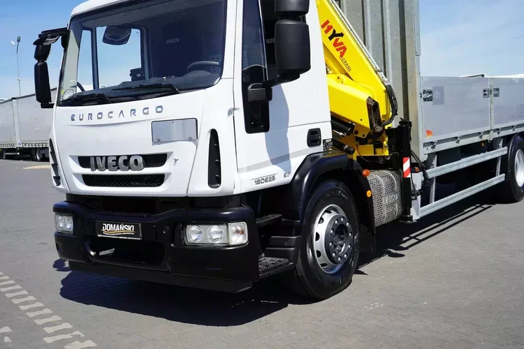 Iveco EUROCARGO / 180E25 / SKRZYNIOWY + HDS / HYVA HB 150 X / ROTATOR / WIDŁY / PILOT zdjęcie 14