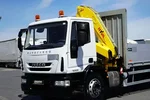 Iveco EUROCARGO / 180E25 / SKRZYNIOWY + HDS / HYVA HB 150 X / ROTATOR / WIDŁY / PILOT zdjęcie 18