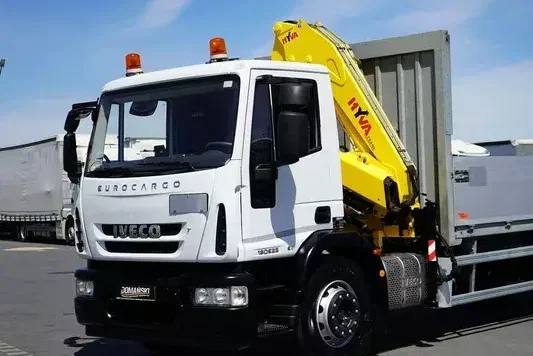 Iveco EUROCARGO / 180E25 / SKRZYNIOWY + HDS / HYVA HB 150 X / ROTATOR / WIDŁY / PILOT zdjęcie 18