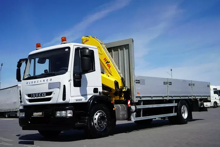 Iveco EUROCARGO / 180E25 / SKRZYNIOWY + HDS / HYVA HB 150 X / ROTATOR / WIDŁY / PILOT zdjęcie 19