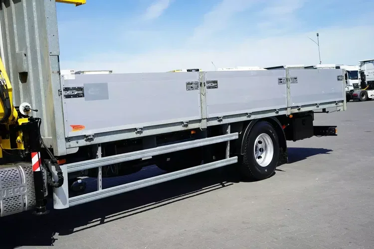 Iveco EUROCARGO / 180E25 / SKRZYNIOWY + HDS / HYVA HB 150 X / ROTATOR / WIDŁY / PILOT zdjęcie 22
