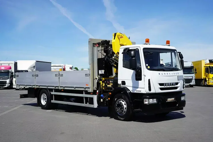 Iveco EUROCARGO / 180E25 / SKRZYNIOWY + HDS / HYVA HB 150 X / ROTATOR / WIDŁY / PILOT zdjęcie 23