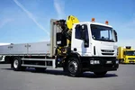Iveco EUROCARGO / 180E25 / SKRZYNIOWY + HDS / HYVA HB 150 X / ROTATOR / WIDŁY / PILOT zdjęcie 26