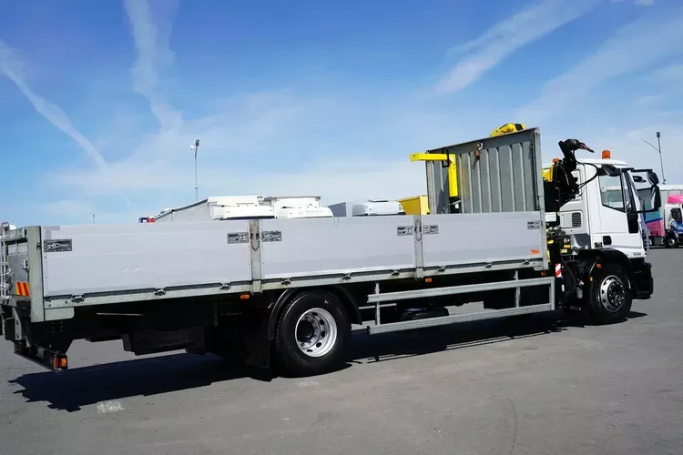 Iveco EUROCARGO / 180E25 / SKRZYNIOWY + HDS / HYVA HB 150 X / ROTATOR / WIDŁY / PILOT zdjęcie 32