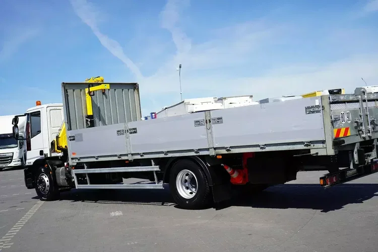 Iveco EUROCARGO / 180E25 / SKRZYNIOWY + HDS / HYVA HB 150 X / ROTATOR / WIDŁY / PILOT zdjęcie 35
