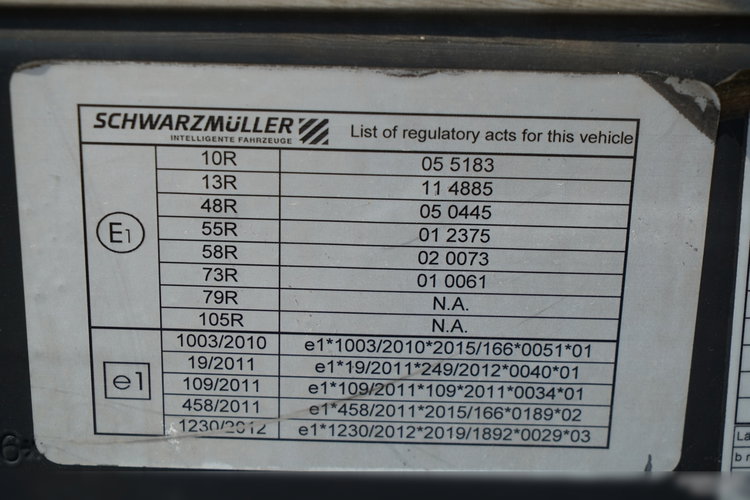 Schwarzmuller / FIRANKA / STANDARD / PALECIARA / OSIE SAF / 2020 zdjęcie 31