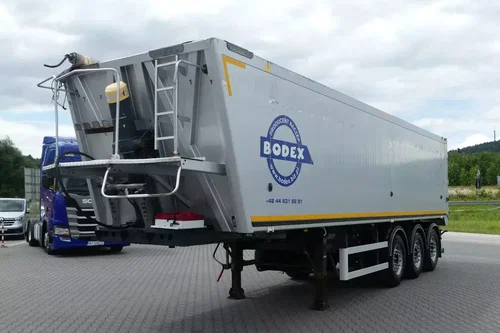 BODEX WYWROTKA 50m3 / KLAPO DRZWI / 2 x SZYBER / OŚ PODNOSZONA /