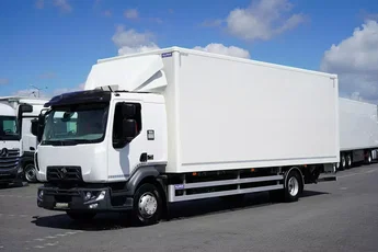 Renault D 16 / 250 / ACC / EURO 6 / KONTENER + WINDA / ŁAD. 7730 KG / 18 PALET