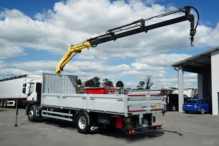 Volvo FL 280 / 4x2 / SKRZYNIOWY - 7.2 M / HDS HYVA CRANE HB 150- 10 M / MAX UDŹWIG 5 200 KG / ROTATOR / PILOT / KAMERA / EURO 6 zdjęcie 3
