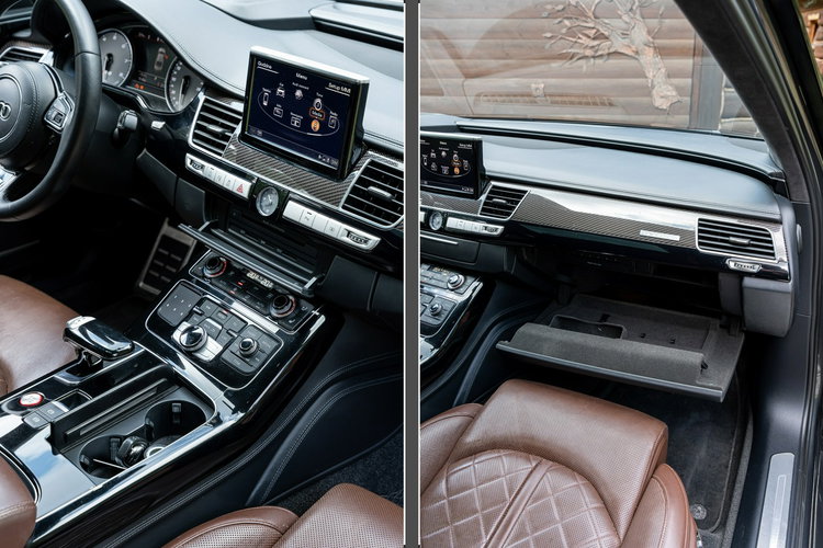 Audi S8 Plus / 4.0 TFSI 605KM / Concaver / Panorama / Masaże / Ceramika / FV zdjęcie 35