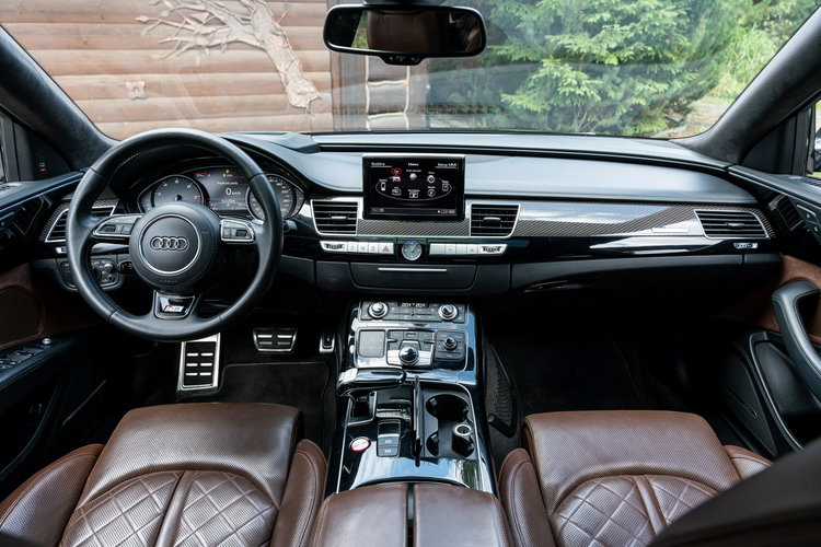 Audi S8 Plus / 4.0 TFSI 605KM / Concaver / Panorama / Masaże / Ceramika / FV zdjęcie 41
