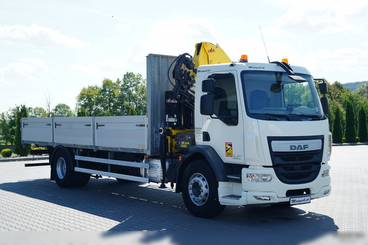 DAF LF 250 / 4X2 / SKRZYNIOWY - 7.3 + HDS HYVA HB 150X -E3 / STEROWANIE RADIOWE / ROTATOR / MAX UDŹWIG: 5200 KG / EURO 6 zdjęcie 13