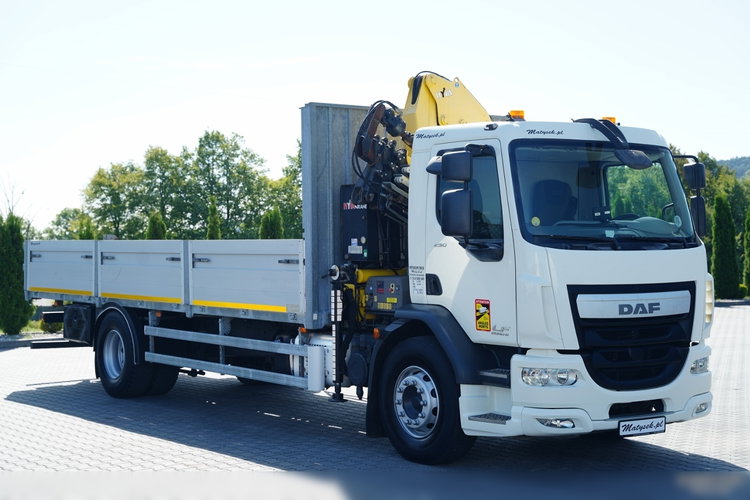 DAF LF 250 / 4X2 / SKRZYNIOWY - 7.3 + HDS HYVA HB 150X -E3 / STEROWANIE RADIOWE / ROTATOR / MAX UDŹWIG: 5200 KG / EURO 6 zdjęcie 12
