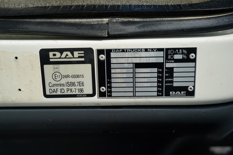 DAF LF 250 / 4X2 / SKRZYNIOWY - 7.3 + HDS HYVA HB 150X -E3 / STEROWANIE RADIOWE / ROTATOR / MAX UDŹWIG: 5200 KG / EURO 6 zdjęcie 49