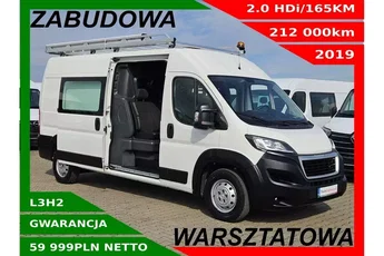 Peugeot boxer L3H2 59999zł NETTO brygadówka 6 osób 2.0 HDi/165KM