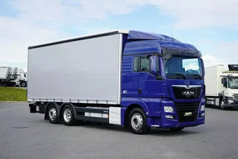 MAN / TGX / 26.460 / E 6 / FIRANKA + WINDA / 18 PALET / OS SKRĘTNA / RETARDER / ŁAD. 14 740 KG