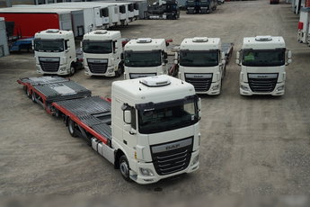 DAF XF 480 / LORA / LOHR / 16, 5 M / 4 DOSTAWCZAKI / 6 OSOBÓWEK / KLIMA POSTOJOWA / EURO 6
