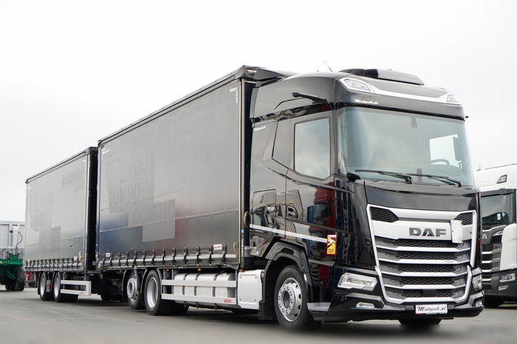 DAF XG 480 / ZESTAW TANDEM / 120 M3 / PRZEJAZDOWY / OŚ PODNOSZONA / KLIMA POSTOJOWA /  WECON  / SAF / zdjęcie 2