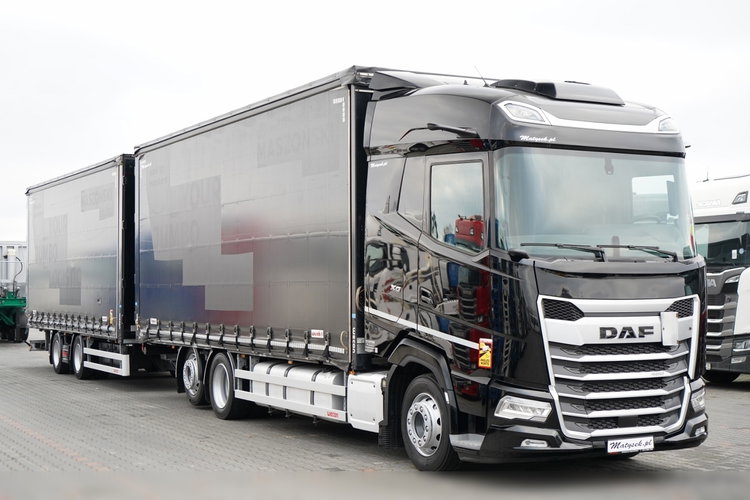 DAF XG 480 / ZESTAW TANDEM / 120 M3 / PRZEJAZDOWY / OŚ PODNOSZONA / KLIMA POSTOJOWA /  WECON  / SAF / zdjęcie 3
