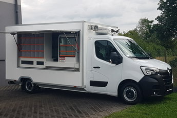 Renault Master SKLEP BAR FOODTRUCK KONTENER NISKOPODŁOGOWY AUTSKLEP