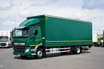 DAF CF / 290 / ACC / E 6 / FIRANKA + WINDA / 21 PALET / DŁ. 8.7 M / ŁAD. 8 380 KG