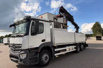 Mercedes ANTOS 2540/ HDS/ HIAB 211 EP-4 HIDUO/ Składany w Z/ PILOT