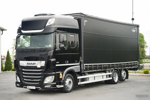 DAF XF 480 / FIRANKA 7.7 M / SSC / 6X2 / KLIMA POSTOJOWA / OŚ PODNOSZONA /