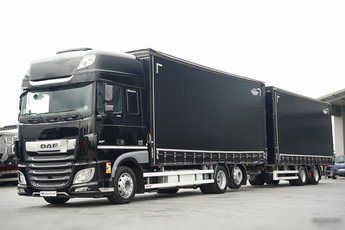 DAF XF 480 / ZESTAW TANDEM 120 M3 / PRZEJAZDOWY / KLIMA POSTOJOWA / 7.7 M + 7.7 M / WECON / 2022 ROK /