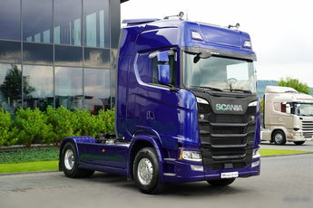Scania S 500 / HYDRAULIKA /  RETARDER / KLIMA POSTOJOWA / CAŁA NA PODUSZKACH / SKÓRY / EURO 6 