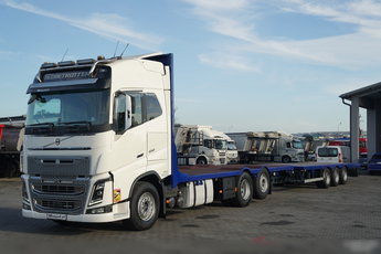 Volvo FH 650 / 6x2 / ZESTAW TANDEM / PLATFORMA / 8 M + 8.3 M / KLIMA POSTOJOWA / OŚ PODNOSZONA I SKRĘTNA / I- SHIFT / CAŁY NA PODUSZKACH /
