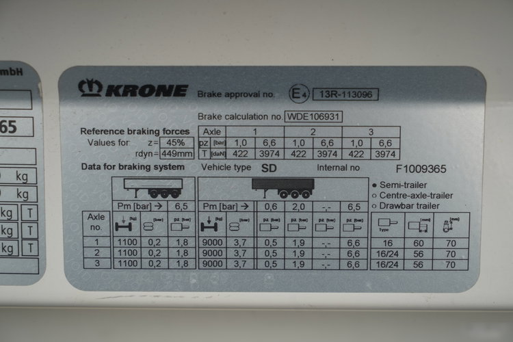 Krone / KONTENER / MEGA / OŚ PODNOSZONA / zdjęcie 28