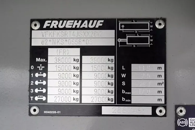 Fruehauf / FIRANKA / MULTI LOCK / WINDA zdjęcie 3