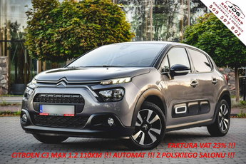 Citroen C3 MAX Z polskiego salonu - Faktura VAT 23% - Kwota brutto - Automat