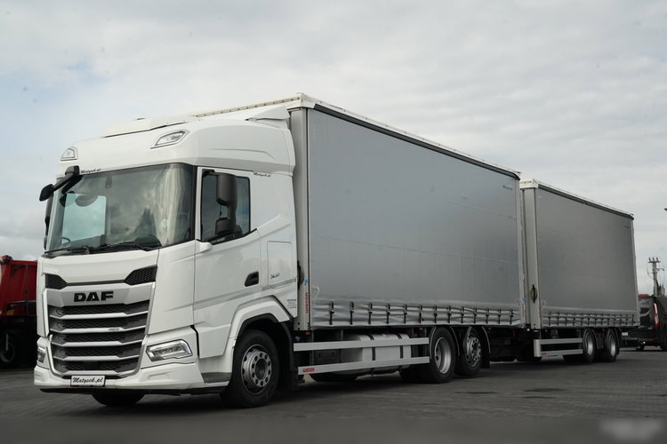 DAF XF 480 / ZESTAW TANDEM / 120 M3  / OŚ PODNOSZONA / KLIMA POSTOJOWA / WECON / SAF / ZAWIESIE DO WÓZKA / PO KONTRAKCIE SERWISOWYM  zdjęcie 1