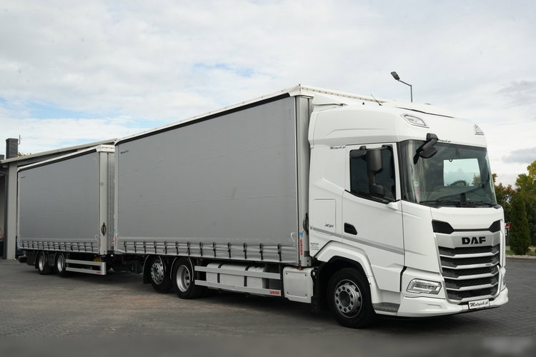 DAF XF 480 / ZESTAW TANDEM / 120 M3  / OŚ PODNOSZONA / KLIMA POSTOJOWA / WECON / SAF / ZAWIESIE DO WÓZKA / PO KONTRAKCIE SERWISOWYM  zdjęcie 3