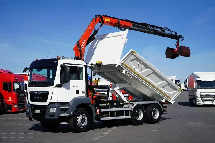 MAN TGS / 33.420 / E 6 / WYWROTKA + HDS / FASSI F 175 / 6 X 4 / HYDROBURTA / ŁYŻKA zdjęcie 1