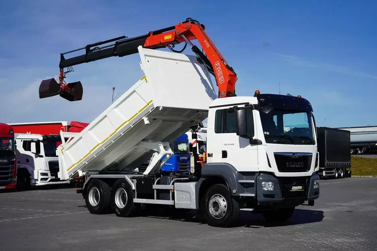 MAN TGS / 33.420 / E 6 / WYWROTKA + HDS / FASSI F 175 / 6 X 4 / HYDROBURTA / ŁYŻKA zdjęcie 12