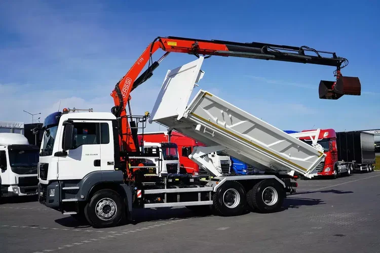 MAN TGS / 33.420 / E 6 / WYWROTKA + HDS / FASSI F 175 / 6 X 4 / HYDROBURTA / ŁYŻKA zdjęcie 23