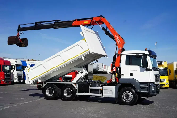 MAN TGS / 33.420 / E 6 / WYWROTKA + HDS / FASSI F 175 / 6 X 4 / HYDROBURTA / ŁYŻKA zdjęcie 34
