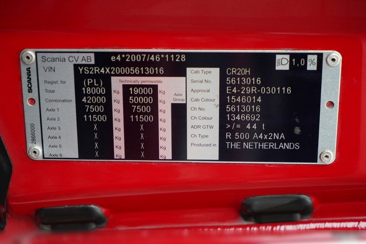 Scania R 500 / RETARDER / KLIMA POSTOJOWA / ZBIORNKI 1 400 L / EURO 6 zdjęcie 47